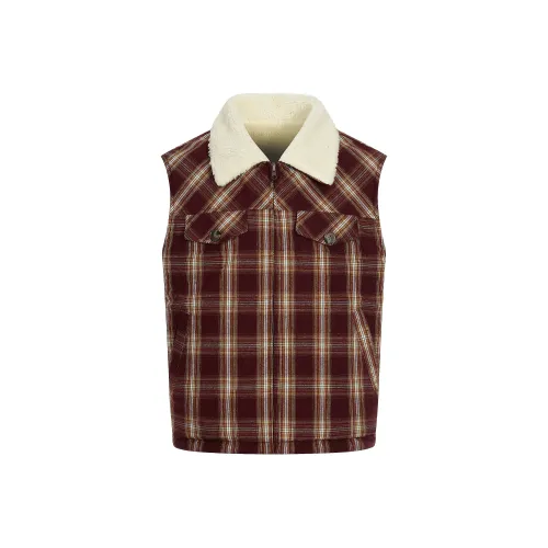HIPHOPPUNKS Красный Клетчатый Женский Жилеты