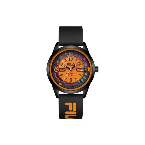 FILA Halloween Limited Очаровательная тыква Наручные часы Кварцевый механизм Апельсин Циферблат часов Унисекс