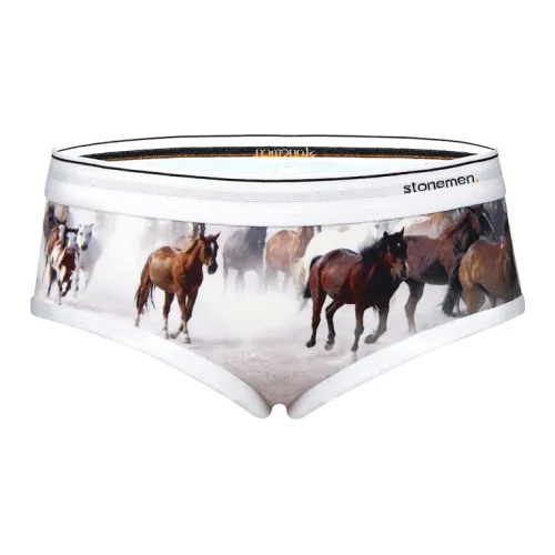 STONEMEN Треугольный стиль Нижнее белье Женское 1 упаковка Скачущий конь
