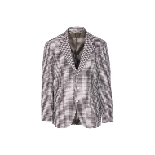 BRUNELLO CUCINELLI Бизнес-костюм Пальто Мужской Черный Белый