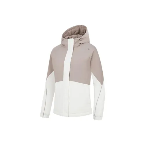 QIAODAN Moonstone Pearl White Женские пуховики