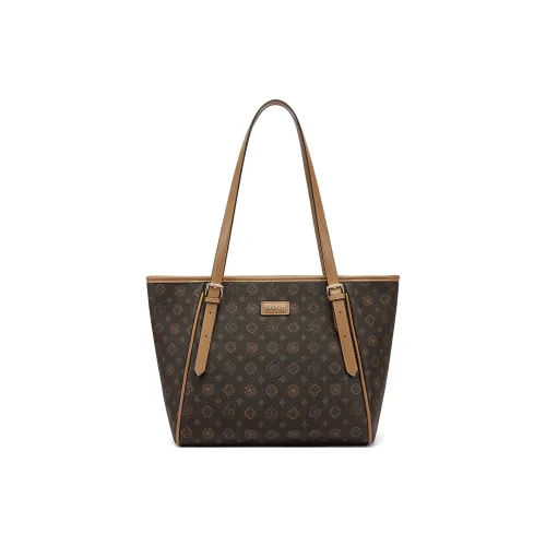 ST SAT PVC Сумка через плечо Стандартная Женская Кофейного цвета