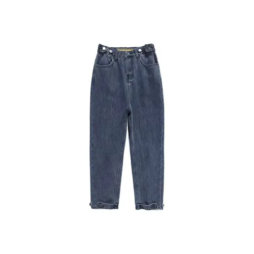 Yvetteclassic Синий Серый Унисекс Джинсы