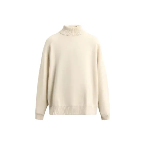 ZARA Морозный Белый Мужской Трикотаж