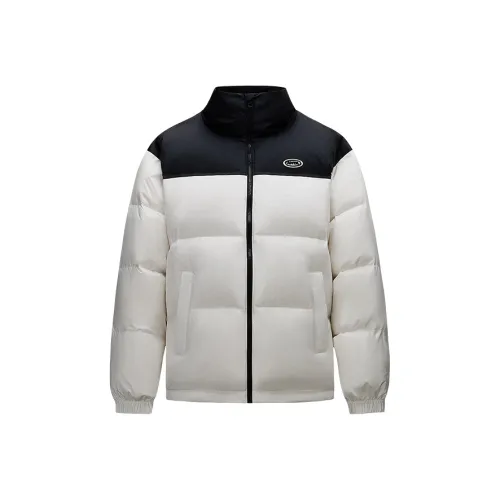 ANTA Down Jacket Unisex Black White ANTA Пуховик Унисекс Черный Белый