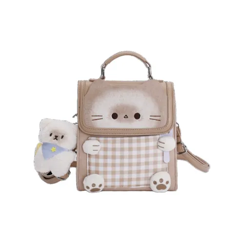 JIANGLIDA ПУ (полиуретан) Рюкзак Женские Хаки