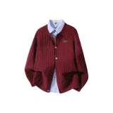 Анкора Красная+Светло-Синяя Клетка Рубашка+Брошь