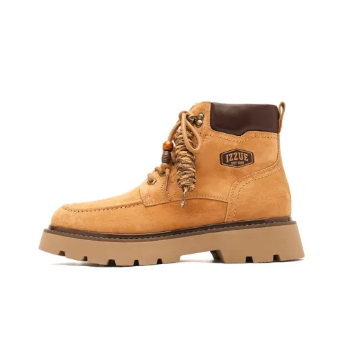 IZZUE Hong KONG I.t Group'S Мода Бренд Винтаж Классический Британский стиль Рабочая одежда Yellow Boots Короткий