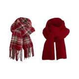 Радужный Sweetheart + Однотонный Темно-Красный