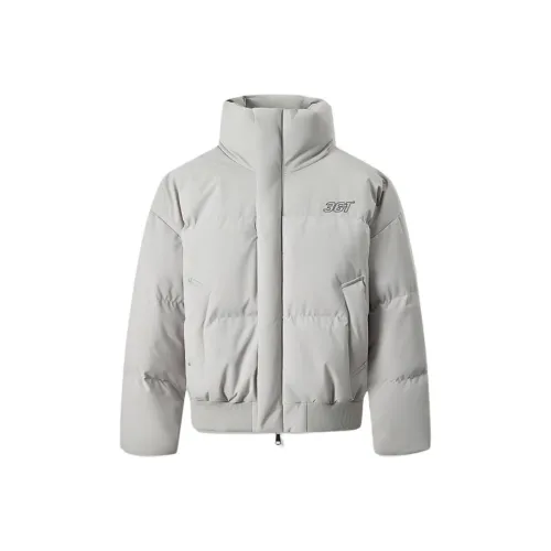 361° Серебристо-серый унисекс пуховики