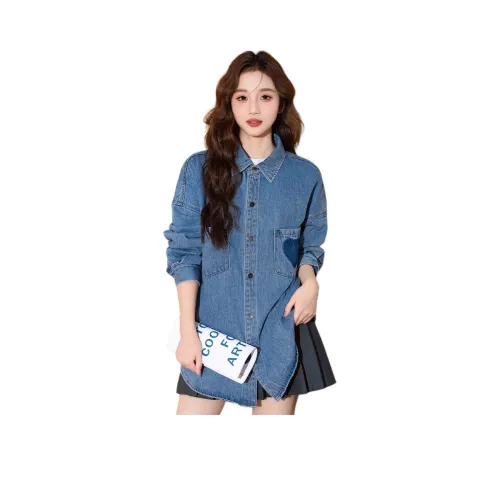 Tonlion Средне-голубые Женские Рубашки