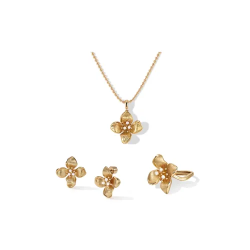 Retro Chic Brass Gold Plated Инкрустированный Shell Pearl Ожерелье Женское