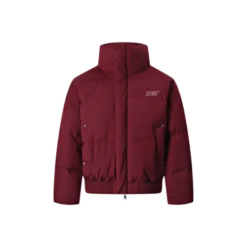 361° Вермильон Красный Унисекс Пуховики
