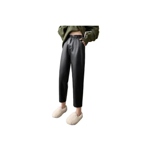 LANGQING Женские кожаные штаны