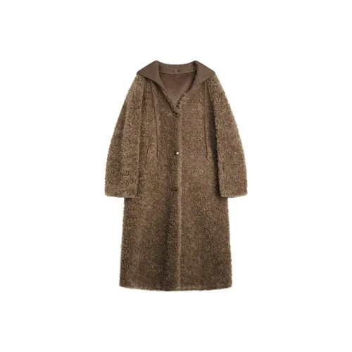 ELLE Кофе Женские Бархатные Куртки