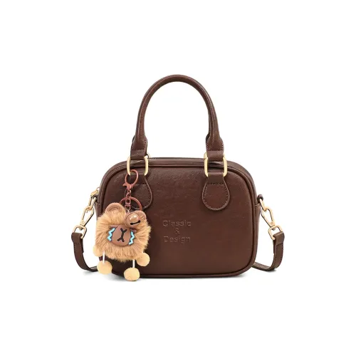 VINEY Коровья кожа Сумка Обычный Женские Кофе