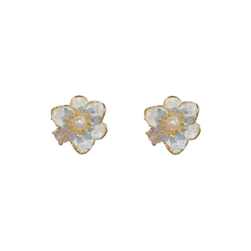 BONAS Искусственная жемчужина Серьги-гвоздики Женские