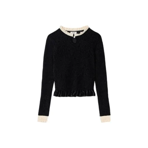 Sandro Черный Женский Трикотаж