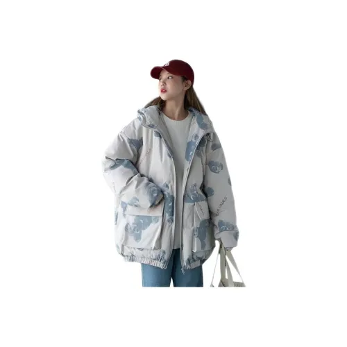 Genius Pooh Женская одежда Пальто Пуховая куртка Унисекс