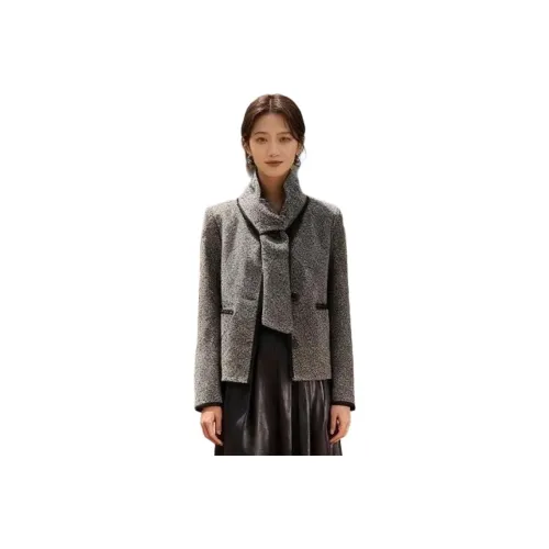 ZUOSAISI Фотиния Серый Женский Короткий Пальто