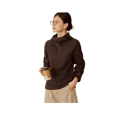 XWI Кофейный Женский Свитшот