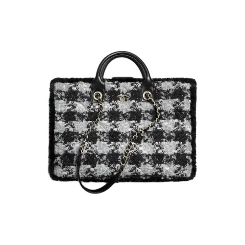 CHANEL NEIGE Ski Series Двойная сторона овчина овечья шкура через плечо сумка женская черный