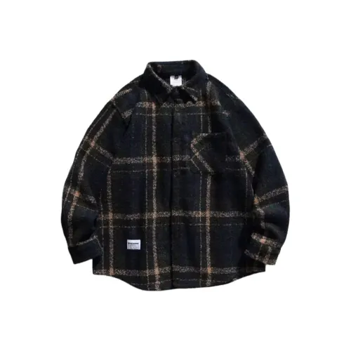 PLQV Темно-синие мужские рубашки