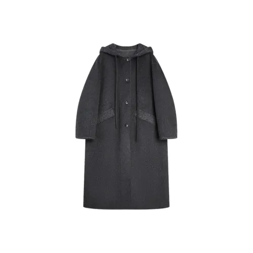 ELLE Средне-серый Женское Пальто