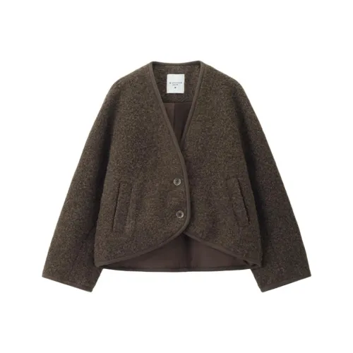 Giordano 08 Чайный Коричневый Женское Пальто