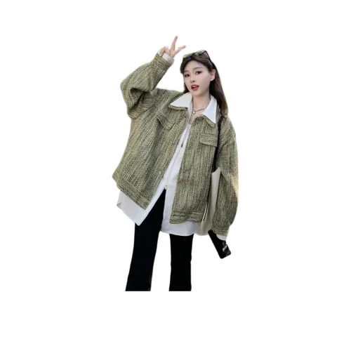 YOUSEKOO Зеленый Женский Куртки