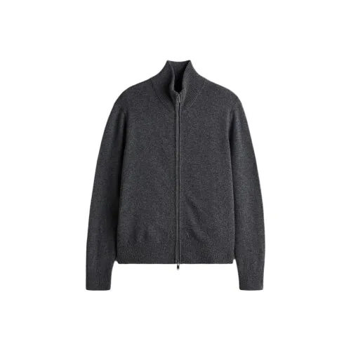 H M Темно-серые мужские свитеры