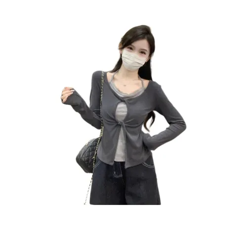 CASTLE WOODS Серый Женские T-рубашки