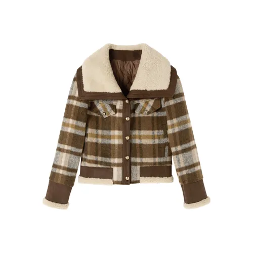 XIANGYING Кофе Женские Меховые изделия