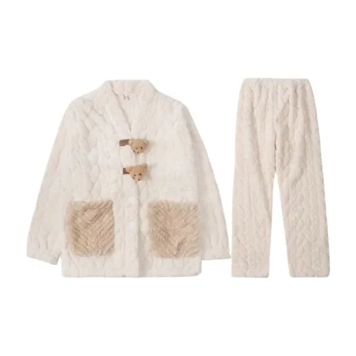 Ronecry Медведь Застежка Женские Банные халаты