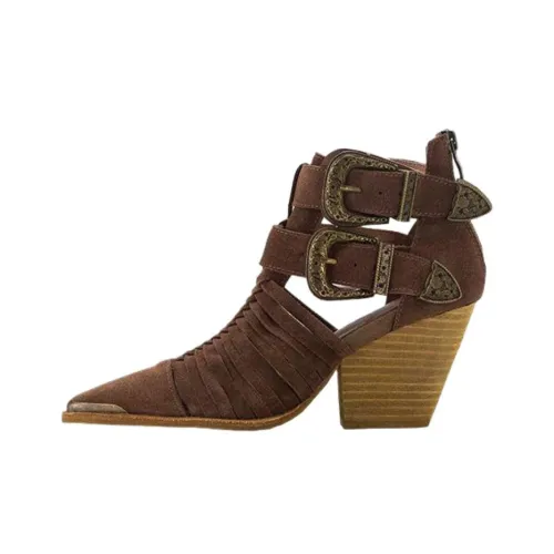 Сандалии в римском стиле Wonderful Couple 8 см женские коричневый