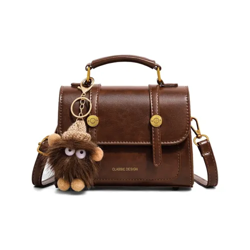 VINEY Корова Кожа Сумка Стандартная Женская Коричневая