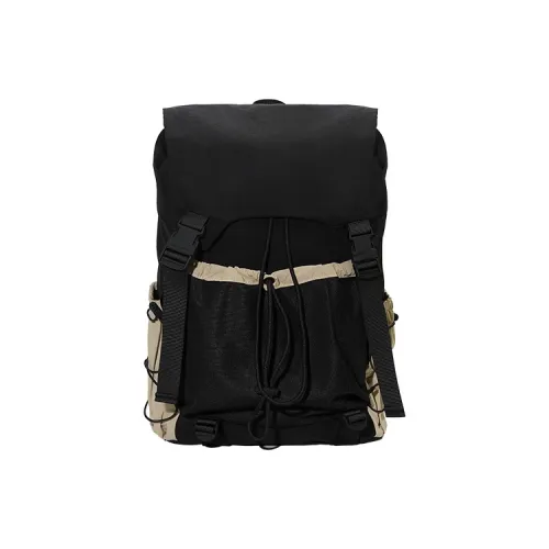 URBAN REVIVO Ткань Рюкзак Стандартный Мужской Черный