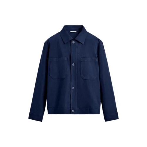 ZARA Collaboration Темно-синий Мужской Пуховик