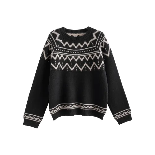 Tonlion Черный тон Женская трикотажная одежда