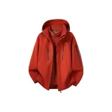 Розовый Красный (Флисовая подкладка + Пальто)