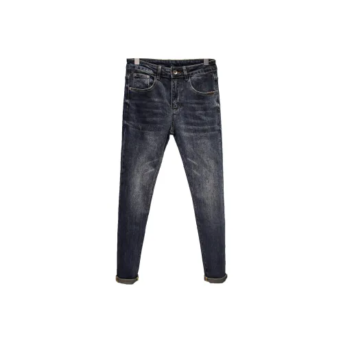 YONGYAN Темно-синий Мужские Джинсы