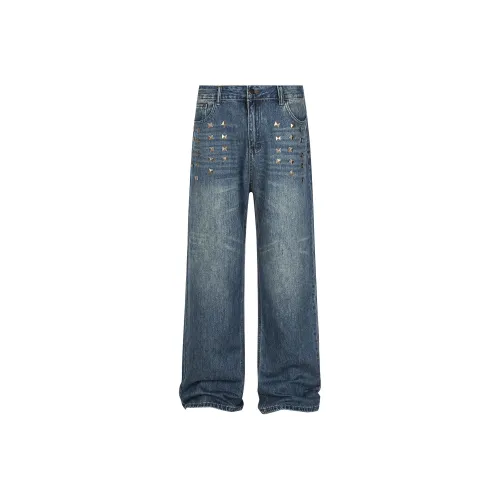 FDYZ Синий Унисекс Джинсы