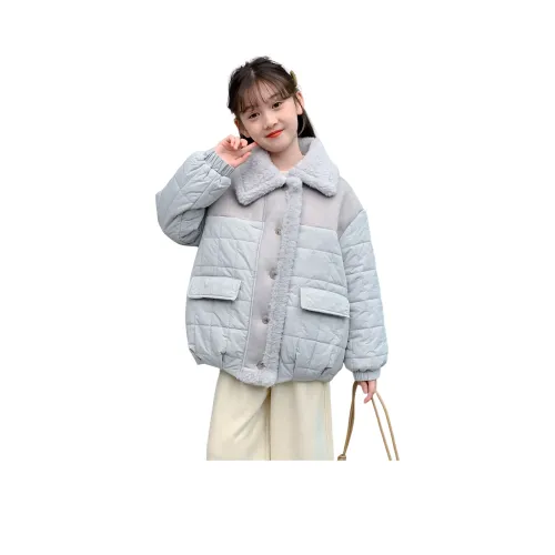 Lanza Повседневный Хлопковый пуховик Зимний Светло-синий Подростки