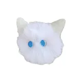 Белый кот, шар (синие глаза)