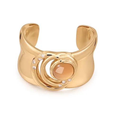 Retro Chic Brass Gold Plated Инкрустированный Цветная глазурь Циркон Sunrise Браслет Женские