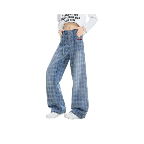 HOKLV Синий Съемный Застежка-булавка Унисекс Джинсы