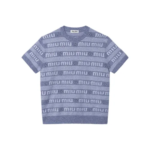 MIU MIU Кашемир Свитер Женский Фиолетовый