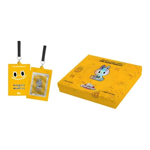 Topps x THE MONSTERS Chrome Collection Labubu Коллекционная карта Универсальные карточки Целая коробка