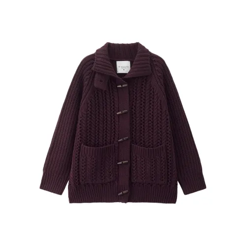 Giordano 07 Виноградный фиолетовый Женские Трикотаж