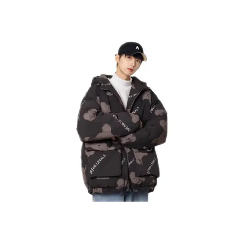 Genius Pooh Женская одежда Пальто Пуховая куртка Унисекс